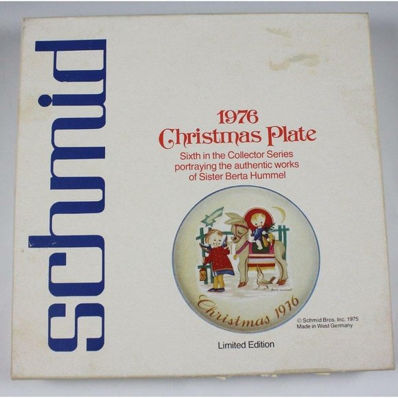 Sacred Journey 1976 Christmas Plate - Berta Hummel - Schmid  W. Germany 001 - Picture 4 of 8